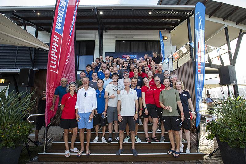 Leg 4 leavers celebrating their epic achievement - Clipper Race 6 photo copyright Brooke Miles Photography taken at  and featuring the Clipper 70 class