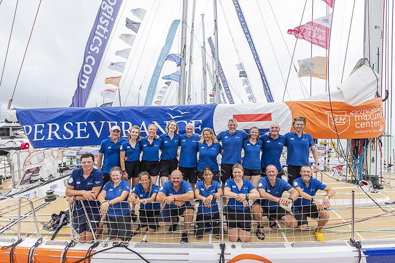 Perseverance team in Airlie Beach - Clipper Round the World Race photo copyright Brooke Miles Photography taken at  and featuring the Clipper 70 class
