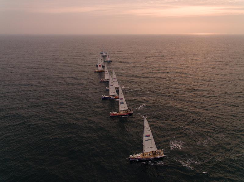 Race 8 Le Mans start photo copyright Jimmy Horel / 16 Degrees South / Clipper Race taken at  and featuring the Clipper 70 class