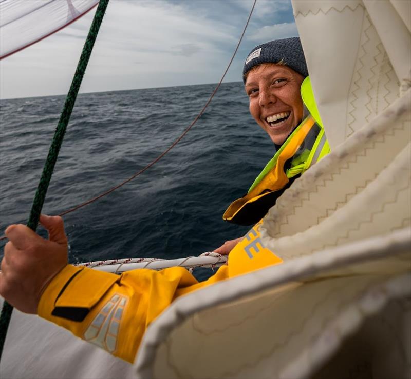 Liz Dicesare on board Washington, DC yacht photo copyright Clipper Race taken at  and featuring the Clipper 70 class