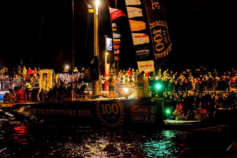 Victorious YCPE team arrival into Punta del Este Clipper 2023-24 Race - photo © Clipper Race