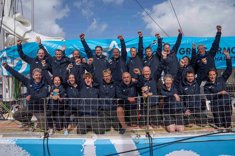 Abigail Shanahan (front row, third from left) is racing on Team GOSH – a gifted team entry from a private supporter which will represent UK based the children's hospital charity, Great Ormond Street Hospital Charity, as it races around the world - photo © Clipper Ventures