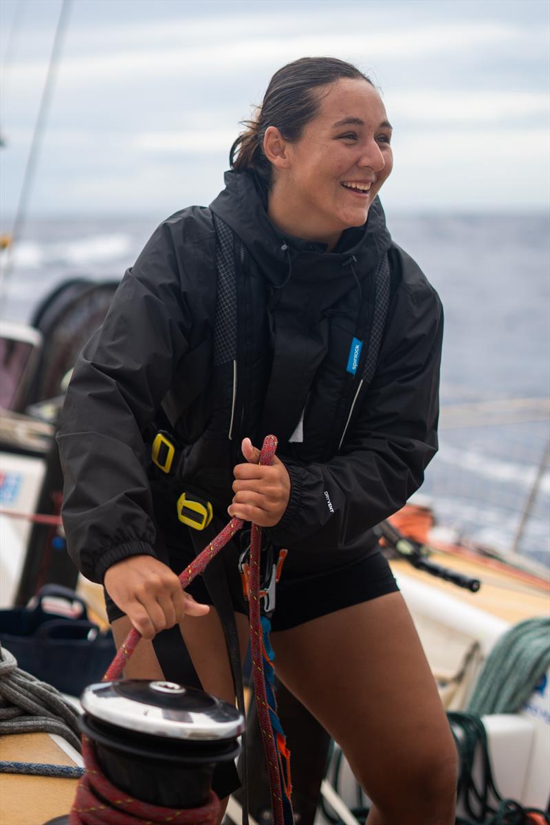 Lucy Stocks on board Team London Business School photo copyright Clipper Race taken at  and featuring the Clipper 70 class