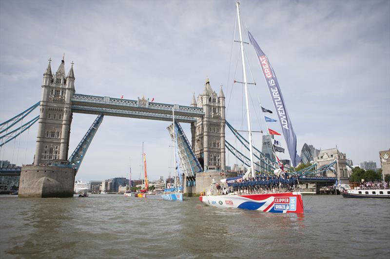 The Clipper 2013-14 Round the World Yacht Race will return to London in a stunning River Thames Victory Parade on Saturday 12 July photo copyright Clipper Ventures taken at  and featuring the Clipper Ventures class