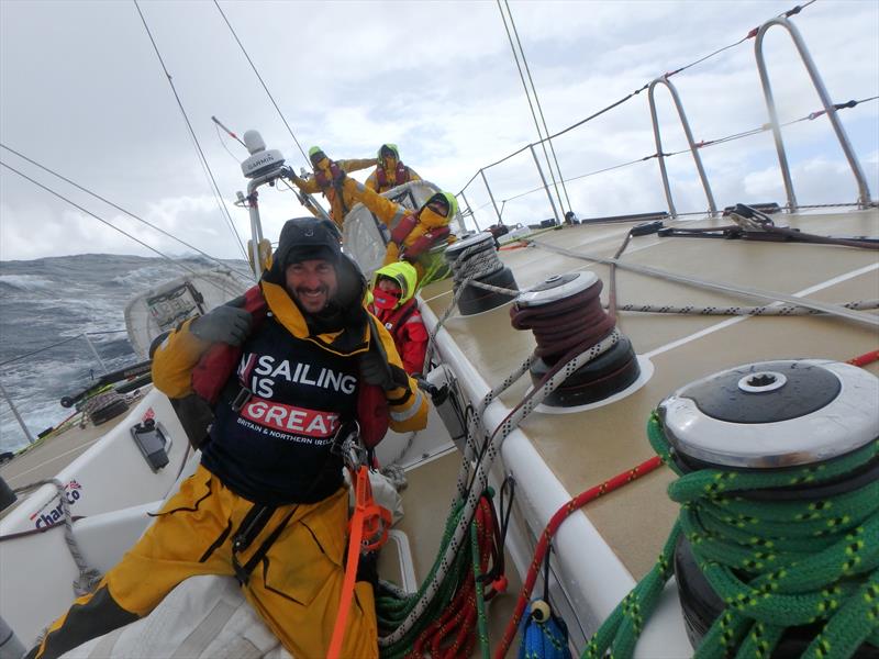 Sailing is GREAT - GREATBritain team in the North Pacific photo copyright Clipper Ventures taken at  and featuring the Clipper Ventures class