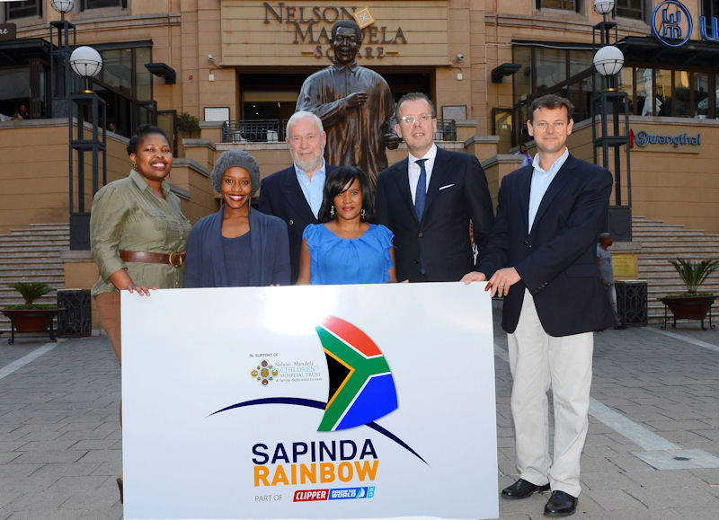 The Sapinda Rainbow Project is launched as part of the Clipper 2013/14 Round the World Yacht Race at the Sandton Convention Center in Johannesburg, South Africa photo copyright Barry Aldworth / BackpagePix taken at  and featuring the Clipper Ventures class