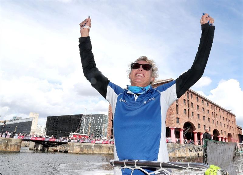 Wendy Tuck, Australian, the first woman to win a round the world yacht race photo copyright Clipper Ventures taken at  and featuring the Clipper Ventures class