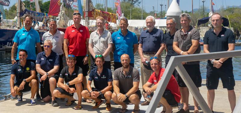 The Skippers and Clipper Race officials ahead of departure - photo © Clipper Ventures