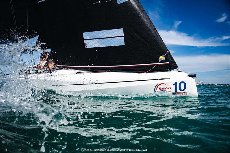 2026 Clubswan 28 Miami warm-up photo copyright Hannah Lee Noll taken at  and featuring the ClubSwan 28 class