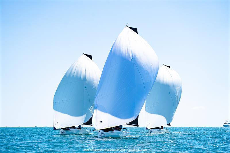 2026 Clubswan 28 Miami warm-up photo copyright Hannah Lee Noll taken at  and featuring the ClubSwan 28 class