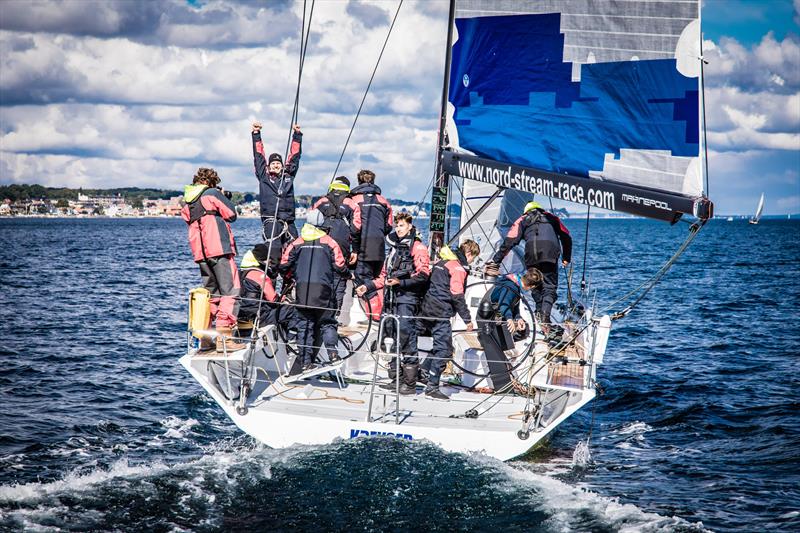The victorious crew on Deutscher Touring Yacht-Club in Nord Stream Race Leg 1 photo copyright Lars Wehrmann / Nord Stream Race taken at  and featuring the ClubSwan 50 class