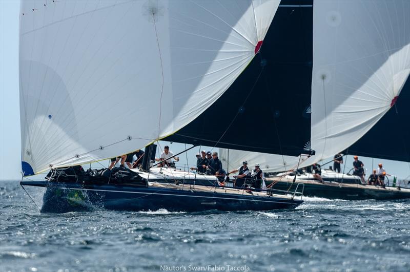 Rolex Giraglia Inshore Series 2018 photo copyright Giles Pearman taken at Yacht Club Italiano and featuring the ClubSwan 50 class