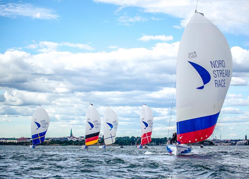 The fleet leaves Helsinki - 2019 Nord Stream Race photo copyright NSR / Anya Semeniouk taken at  and featuring the ClubSwan 50 class