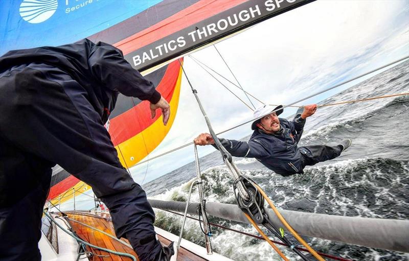 German Bowman in danger - 2019 Nord Stream Race photo copyright NSR / Andrey Sheremetev taken at  and featuring the ClubSwan 50 class