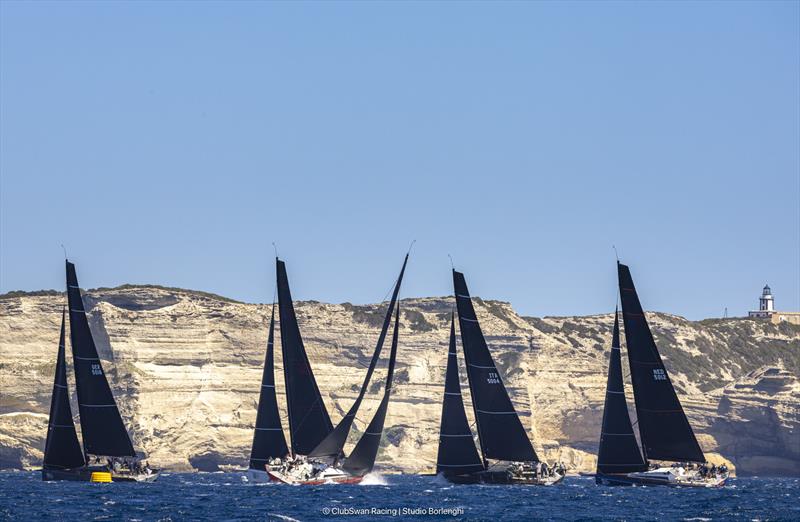 Swan Bonifacio Challenge photo copyright Studio Borlenghi taken at Yacht Club de Bonifacio and featuring the ClubSwan 50 class