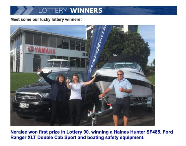 Previous winners - NZ Coastguard - Lottery 90 - photo © NZCoastGuard