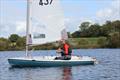 3rd Overall Pete Chambers during the Border Counties Midweek Sailing Series at Winsford Flash © Lewis Bowden