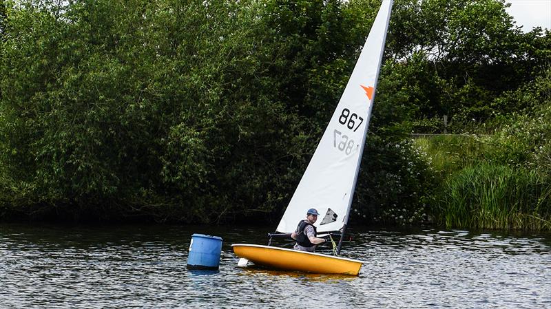 Chris Robinson wins the Attenborough Comet Open photo copyright Roger Day taken at Attenborough Sailing Club and featuring the Comet class