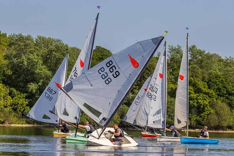 Attempting to catch the breeze during the 2022 Comet Association Championships at Staunton Harold  photo copyright Paul Williamson taken at Staunton Harold Sailing Club and featuring the Comet class