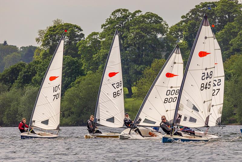 Close action throughout the 2022 Comet Association Championships at Staunton Harold  photo copyright Paul Williamson taken at Staunton Harold Sailing Club and featuring the Comet class