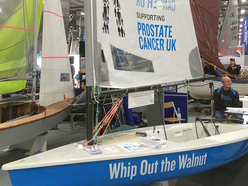 Comet 916 'Whip Out the Walnut' highlights risks of prostate cancer - seen at the RYA Dinghy & Watersports Show - photo © Magnus Smith / www.yachtsandyachting.com
