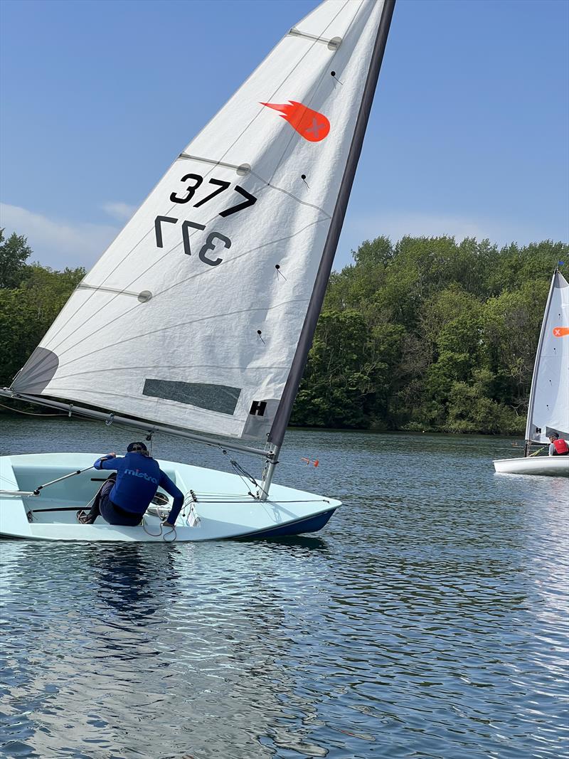 Eddie Pope during the Silver Wing SC Comet Open photo copyright Peter Phillips taken at Silver Wing Sailing Club and featuring the Comet class