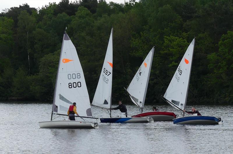 Downwind leg led by Henry Jaggers (C800) during the Hawley Lake Comet Open - photo © Norah Jaggers