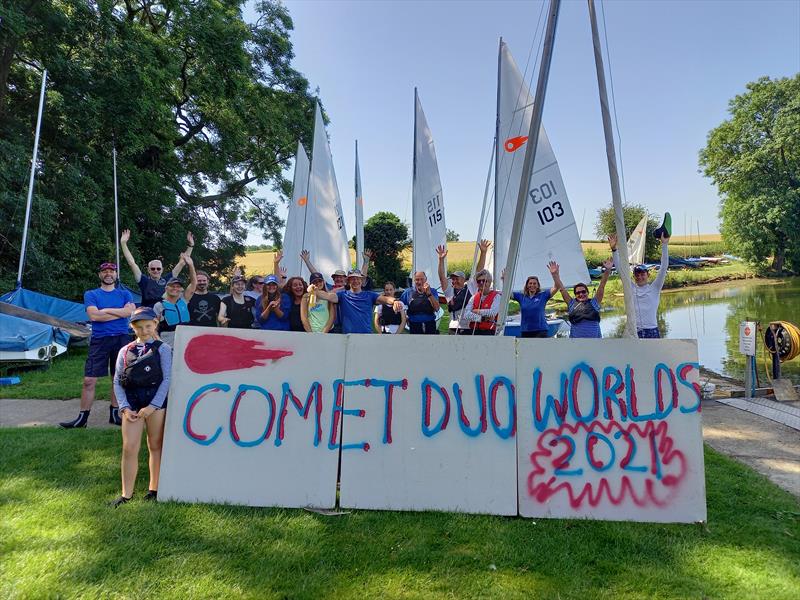 Comet Duo Championship at Cransley photo copyright Nigel Austin taken at Cransley Sailing Club and featuring the Comet Duo class