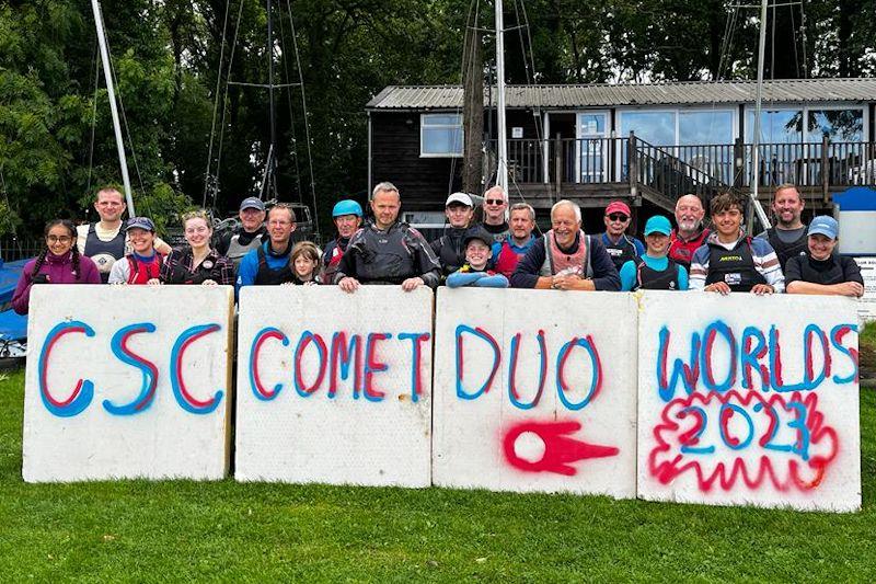 Comet Duo 'Worlds' and Nationals at Cransley photo copyright Nigel Austin taken at Cransley Sailing Club and featuring the Comet Duo class