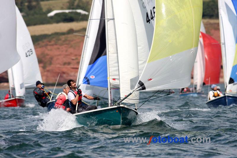 Day 2 of the Comet Trio nationals at Exe photo copyright Mike Rice / www.fotoboat.com taken at Exe Sailing Club and featuring the Comet Trio class