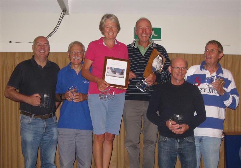 Prize winners in the Noble Marine Comet Trio Nationals at Exe - photo © Marilyn Booker