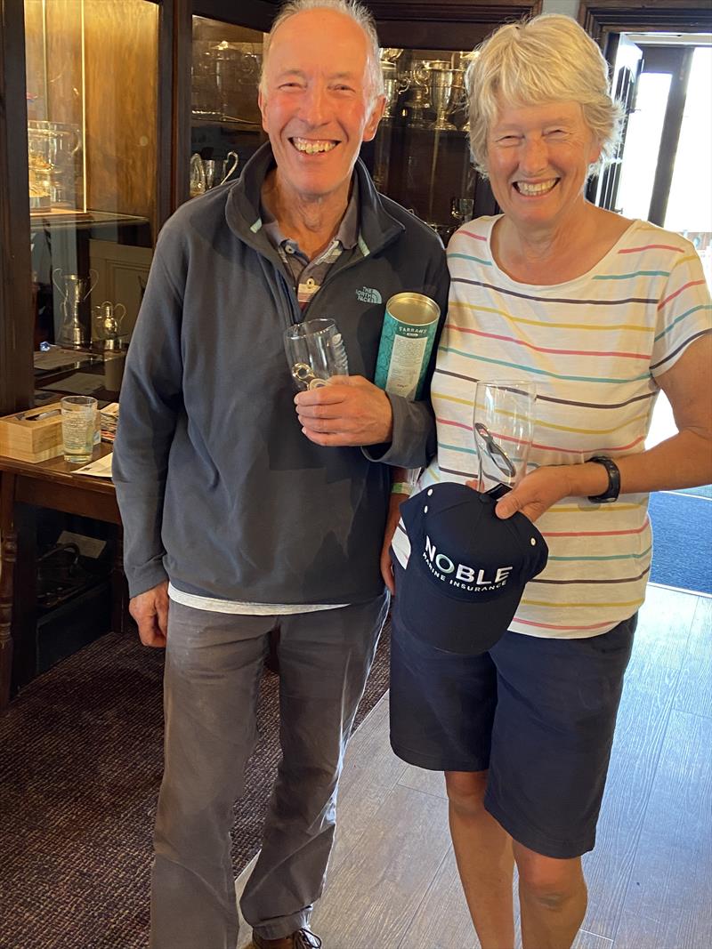 Andrew & Caroline McAusland finish 2nd in the Noble Marine Comet Trio Nationals 2023 at Brixham photo copyright Tracie Padro taken at Brixham Yacht Club and featuring the Comet Trio class