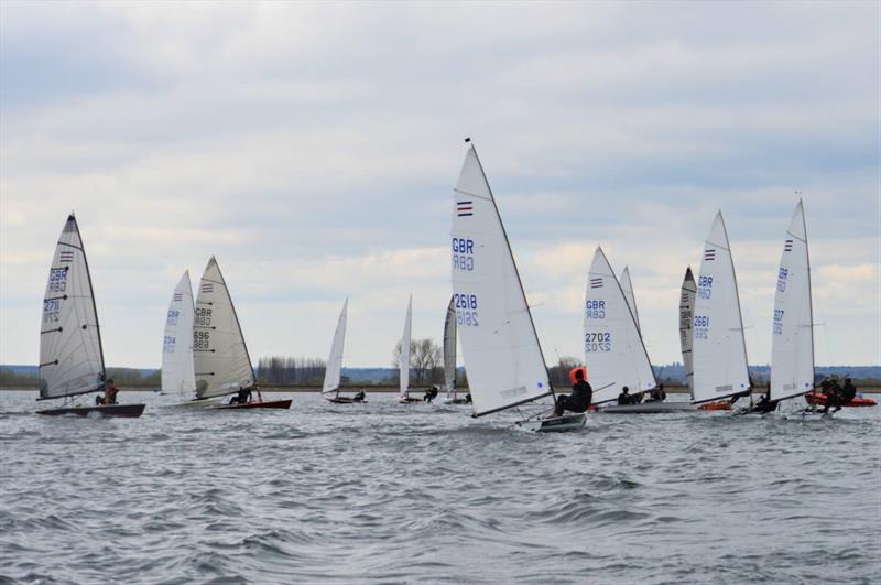 Contenders at Oxford photo copyright Wilfred Howe taken at Oxford Sailing Club and featuring the Contender class