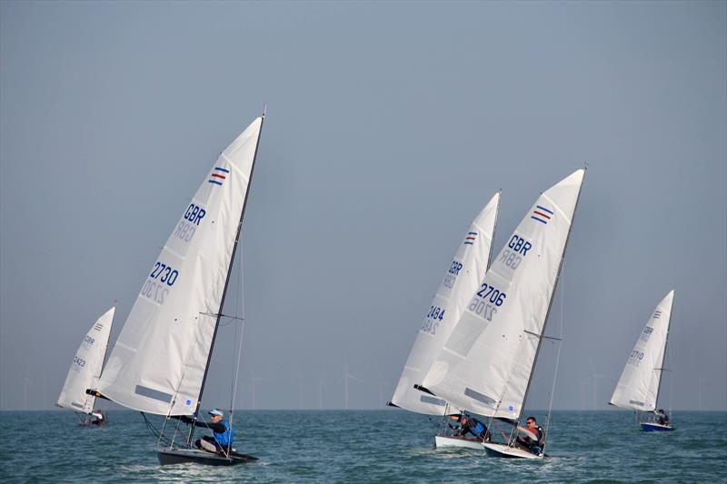 Contenders at Broadstairs photo copyright Lucy Samuel taken at Broadstairs Sailing Club and featuring the Contender class