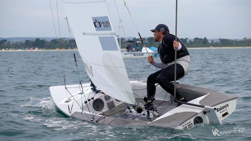 Day 1 – Scott Cunningham – iSail Whitsundays Contender World Championships photo copyright VR Sport Media taken at McCrae Yacht Club and featuring the Contender class