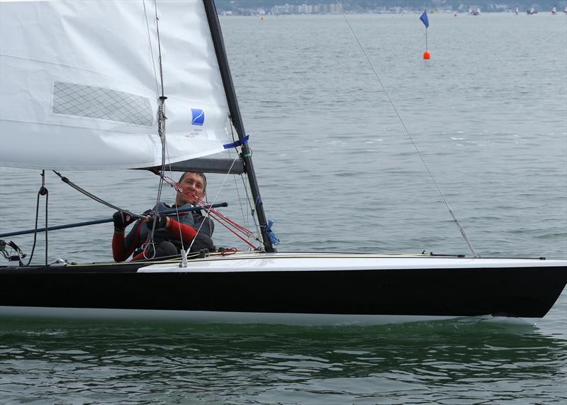 Contender fleet blessed/tormented with light winds at Poole photo copyright Mike Millard / www.mikemillard.com taken at Poole Yacht Club and featuring the Contender class