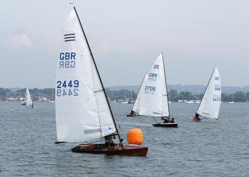 Contender fleet blessed/tormented with light winds at Poole photo copyright Mike Millard / www.mikemillard.com taken at Poole Yacht Club and featuring the Contender class