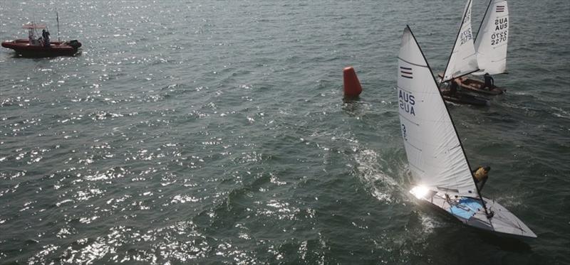 Bottom mark rounding - International Contender Class National Championships 2020 - photo © Will Martineau