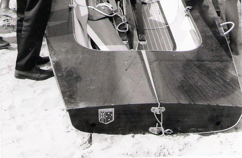 The prototype Contender on the beach at La Baule photo copyright David Thomas family taken at  and featuring the Contender class