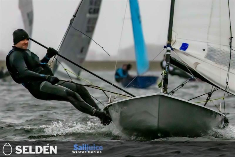 Ed Presley finishes 3rd in the Datchet Flyer 2023 photo copyright Tim Olin / www.olinphoto.co.uk taken at Datchet Water Sailing Club and featuring the Contender class