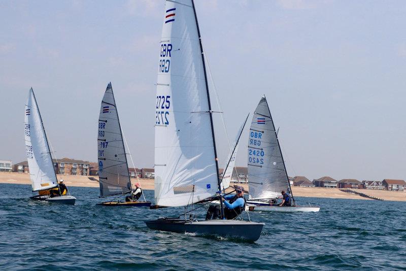 Contenders at Hayling Island photo copyright Ollie Blake taken at Hayling Island Sailing Club and featuring the Contender class