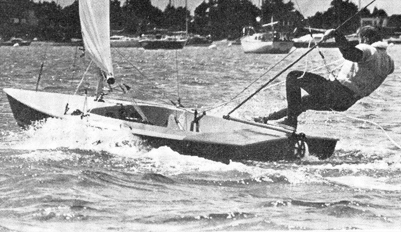 One of the all time iconic dinghy pictures - 51 years ago, Dave Pitman was gearing up his Rondar Contender for the 1975 Brisbane Worlds photo copyright Pitman taken at  and featuring the Contender class