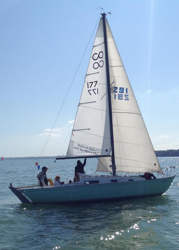 A romantic gesture at the Contessa 26 National Championships photo copyright Paul Wells taken at  and featuring the Contessa 26 class