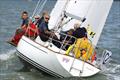 Jeremy Rogers at the helm of his Contessa 32 yacht GIGI on day 6 of  the 2008 Skandia Cowes Week © onEdition / PPL