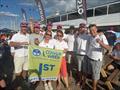 Solan Goose team celebrating their wins at North Sails Cowes Week 2026 &copy; Donna Rouse-Collen