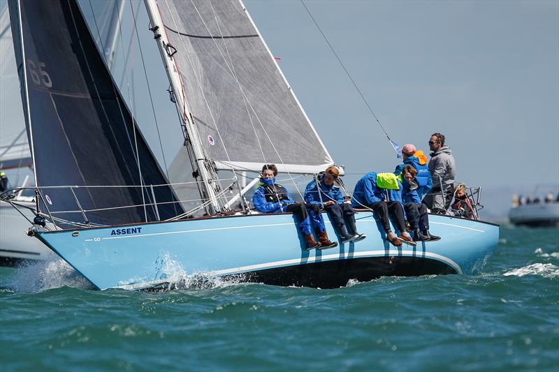 The Assent crew during racing on day 3 of Lendy Cowes Week 2017 photo copyright Paul Wyeth / CWL taken at Cowes Combined Clubs and featuring the Contessa 32 class