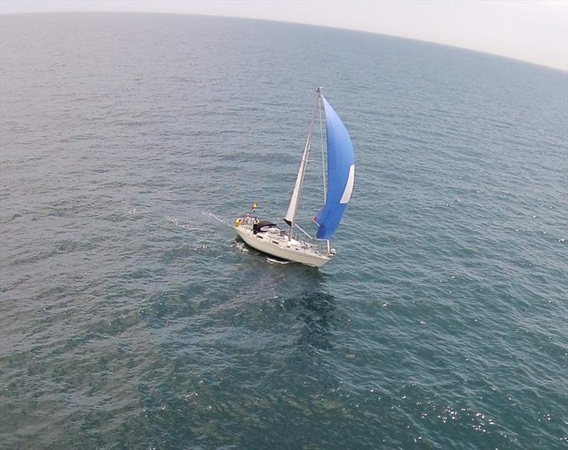 Mark Thompson's Contessa 32 Syzergy during the Solo Offshore Racing Club's SoloFASTNET Race photo copyright Mark Thompson taken at Solo Offshore Racing Club and featuring the Contessa 32 class