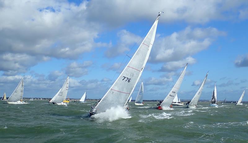 All set for the Contessa 32 Nationals in Cowes photo copyright Clive Hughes taken at Royal Ocean Racing Club and featuring the Contessa 32 class