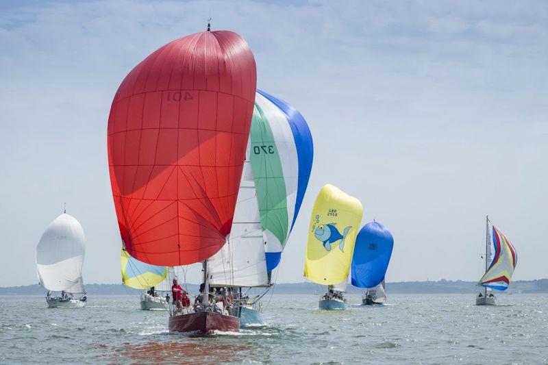 Merak II leading her class during the inaugural All-Contessa Regatta at Royal Solent Yacht Club photo copyright Christian Beasley taken at Royal Solent Yacht Club and featuring the Contessa 32 class