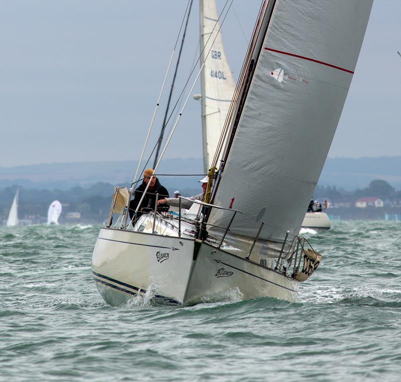 Contessa 32 fleet on Day 2 of Cowes Week 2025 photo copyright Martin Augustus / www.sailingimages.co.uk taken at Cowes Combined Clubs and featuring the Contessa 32 class